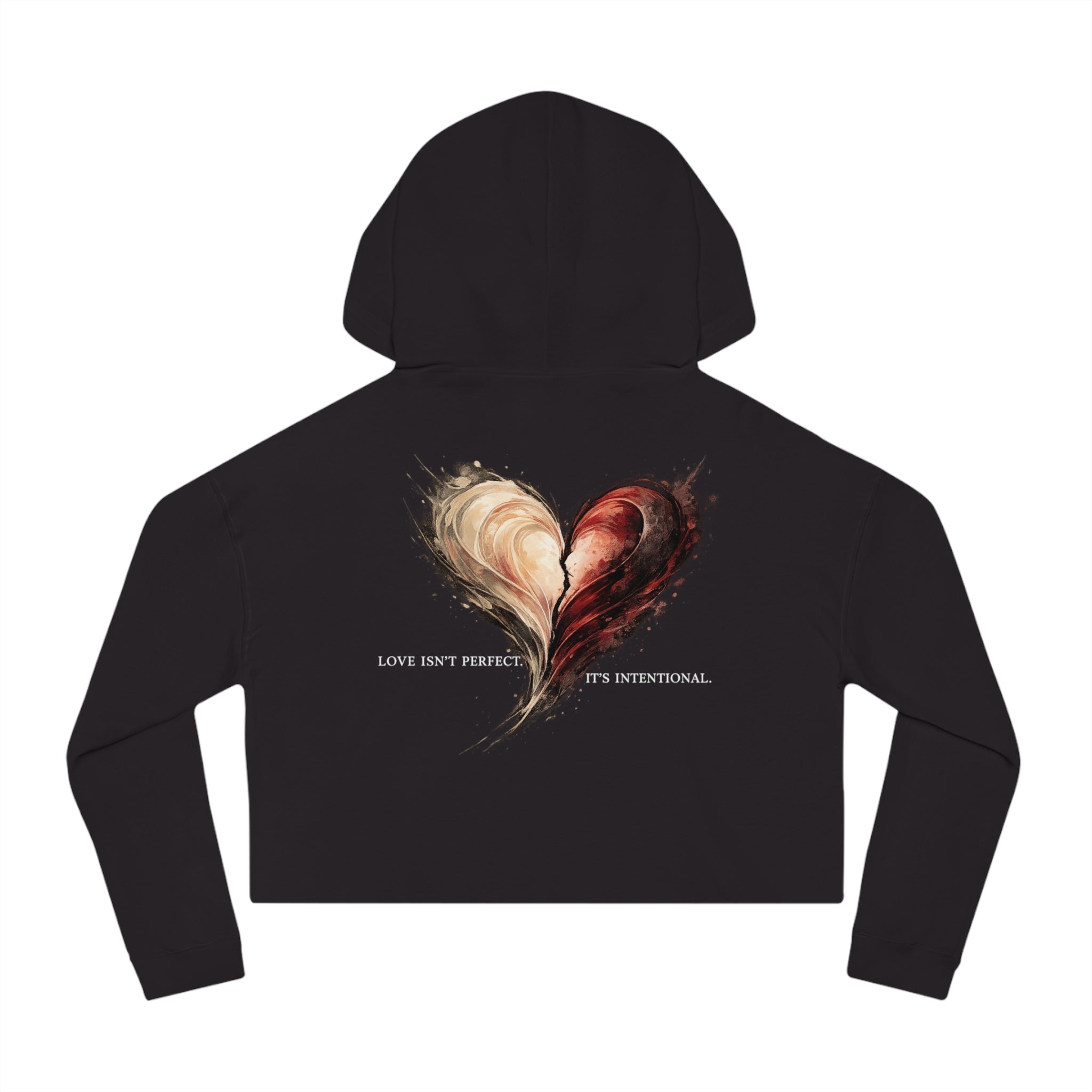 Love Isn't Perfect Cropped Hoodie — Women's Cropped Sweatshirt
