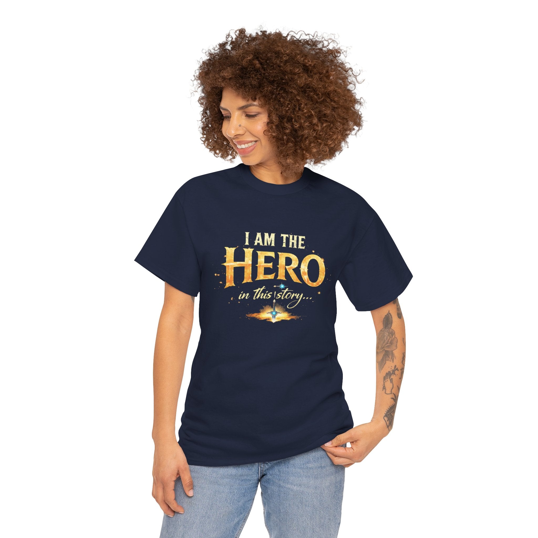 "I am the Hero of This Story" Couple T-Shirt — Matching His & Hers Tee