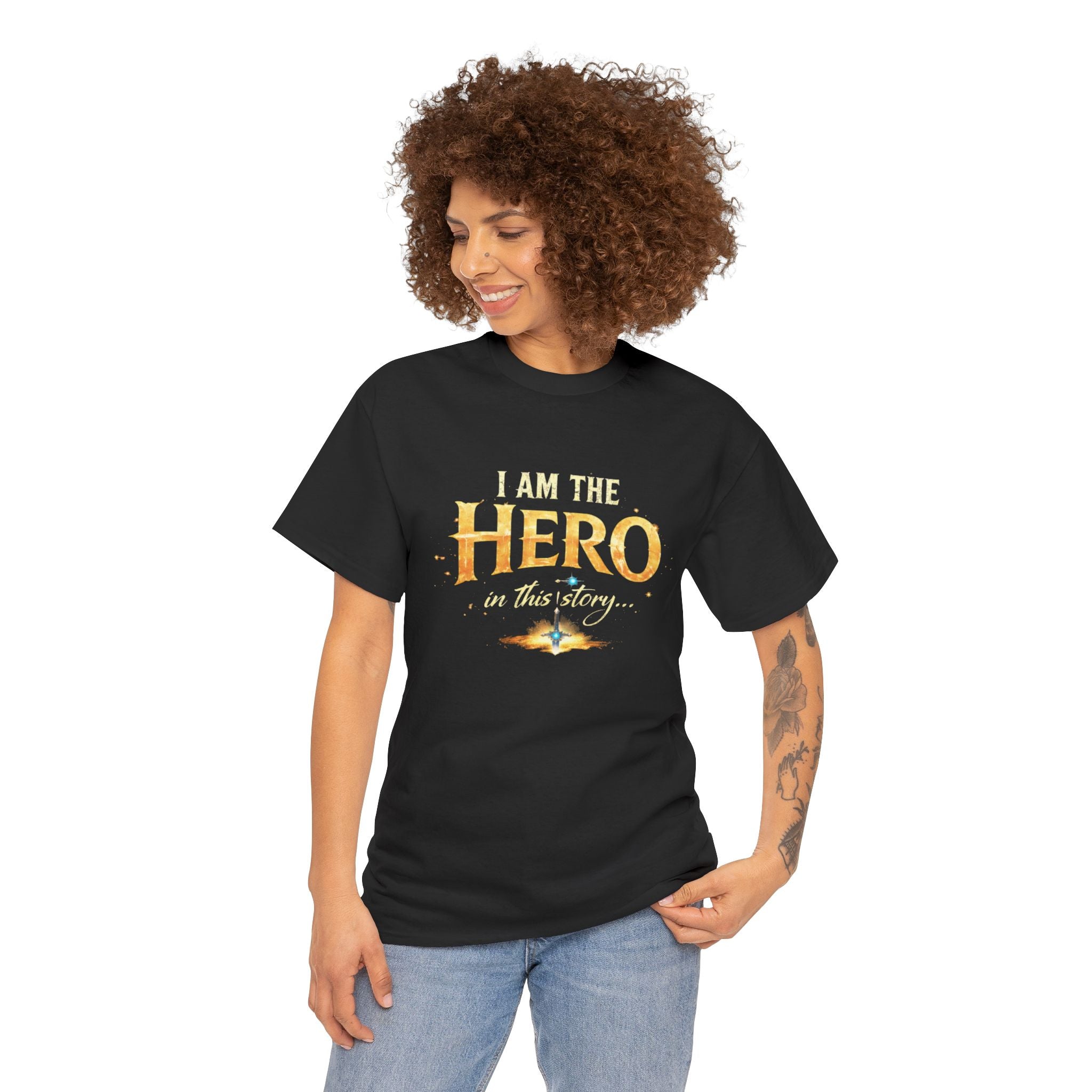 "I am the Hero of This Story" Couple T-Shirt — Matching His & Hers Tee
