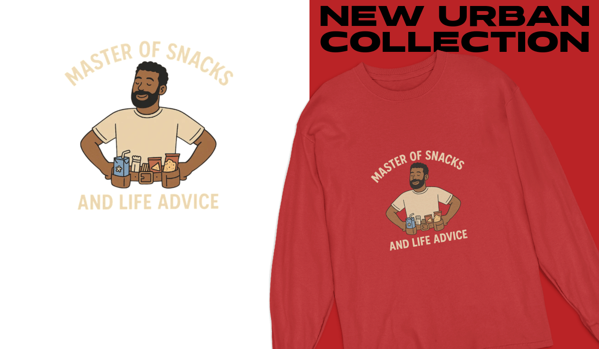 Master of Snacks Long Sleeve Tee - FarewellMNG Brand Clothing