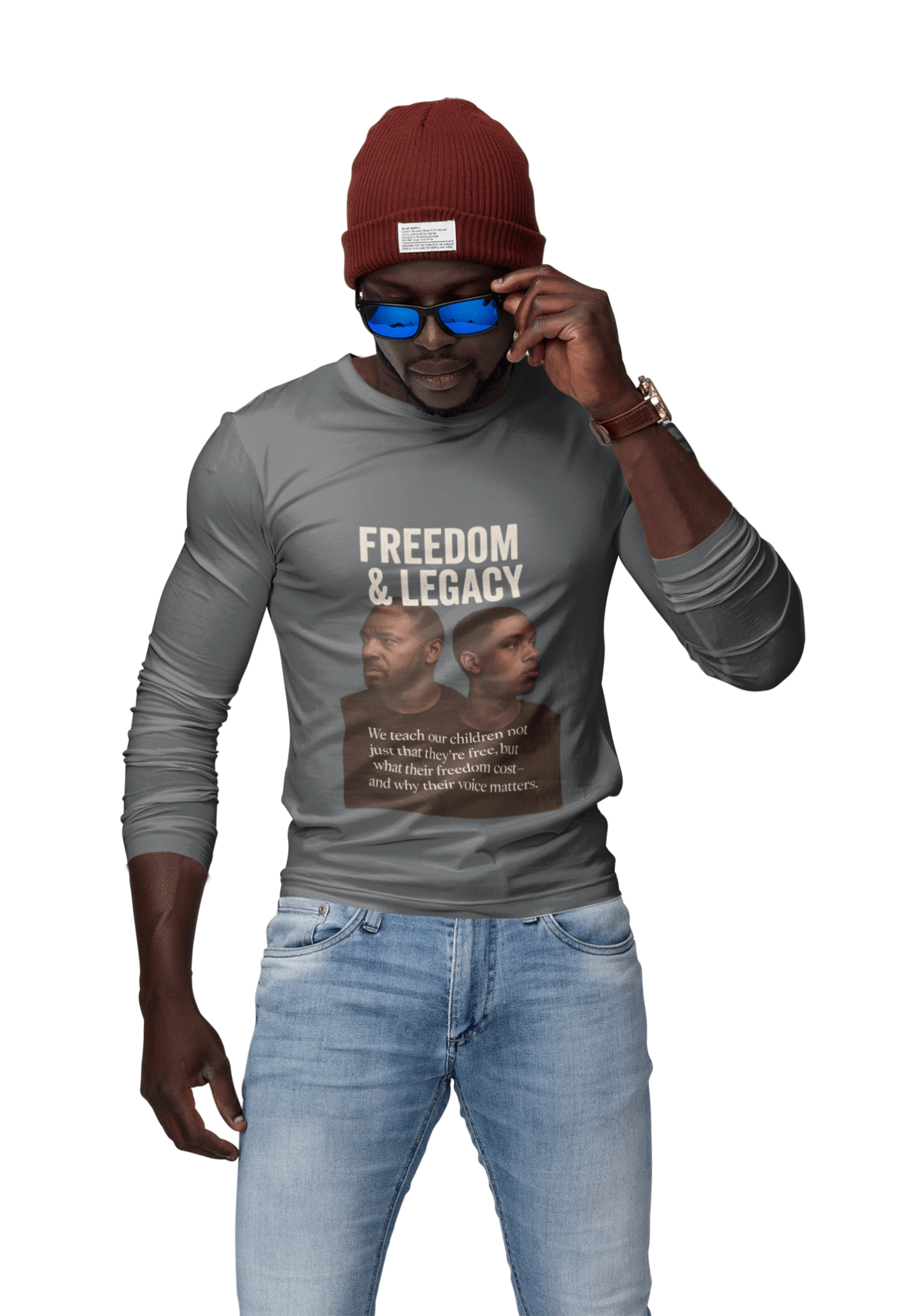 Father and Son Freedom Legacy Long Sleeve Tee - FarewellMNG Brand Clothing