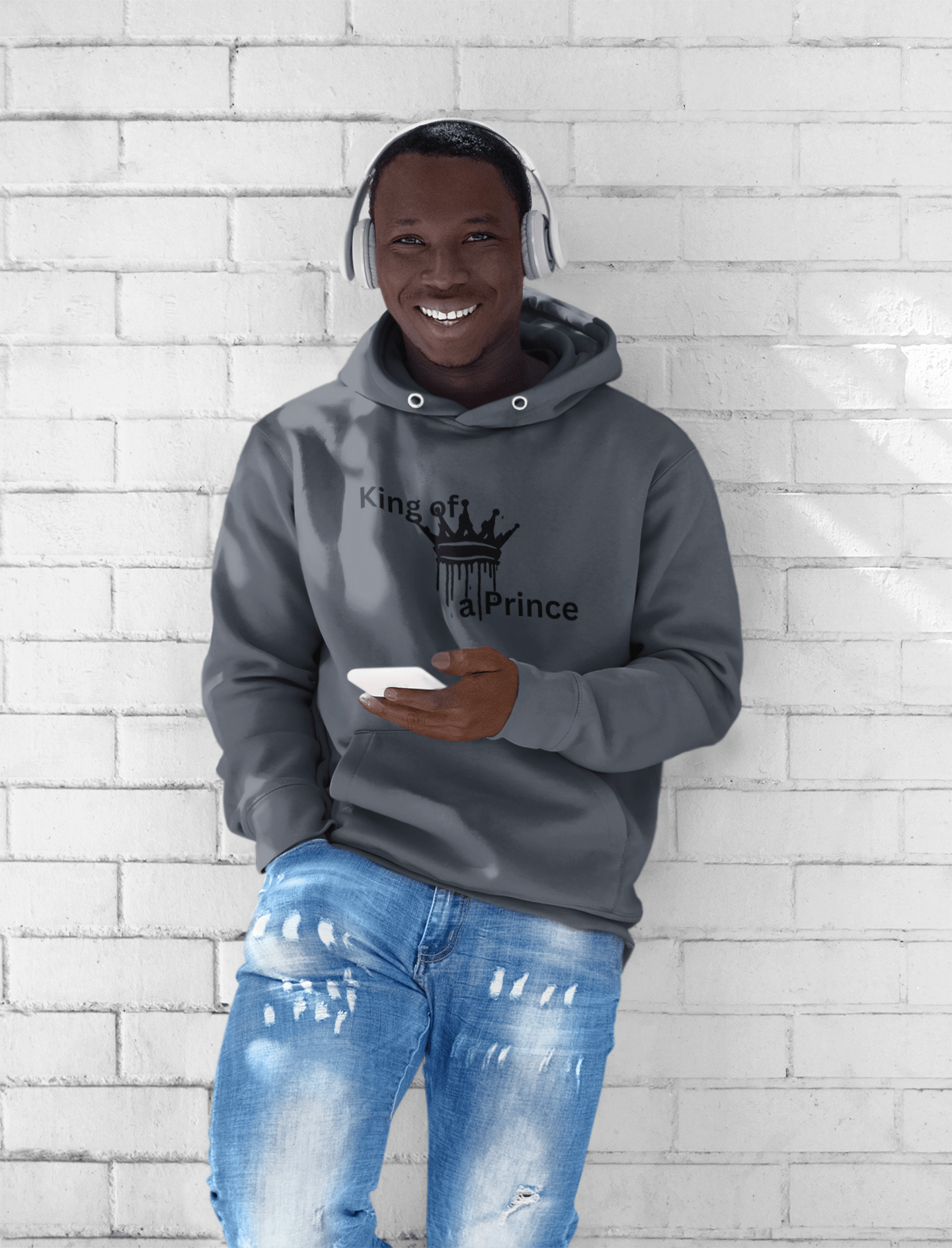 King of a Prince Hoodie - FarewellMNG Brand Clothing
