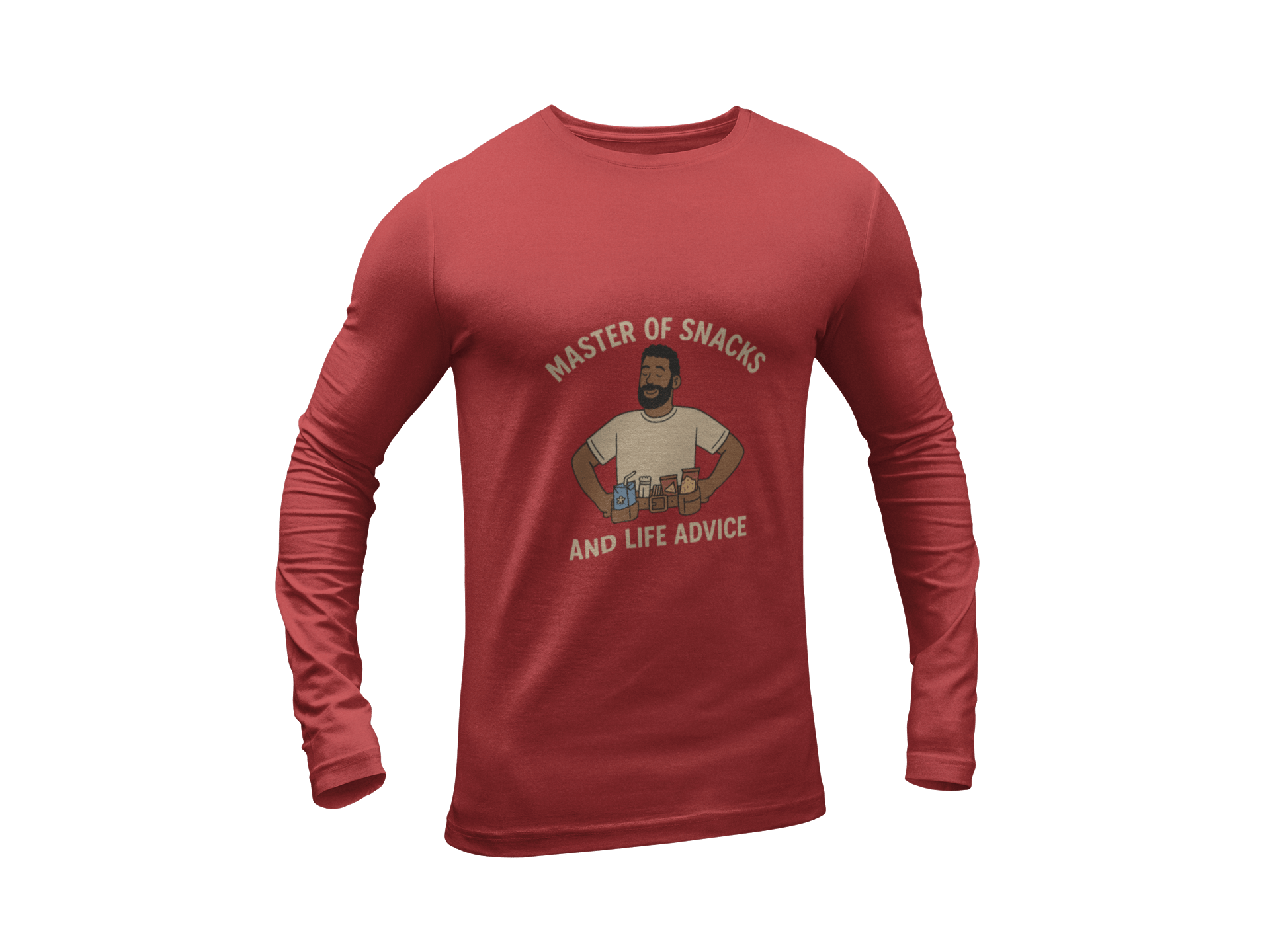 Master of Snacks Long Sleeve Tee - FarewellMNG Brand Clothing